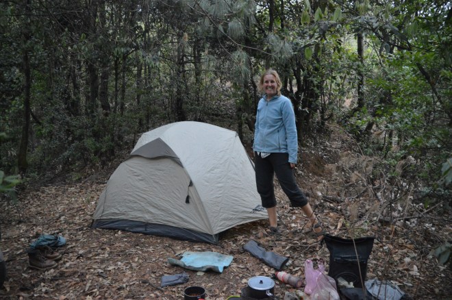 Feeling back at home - our first camp in China.