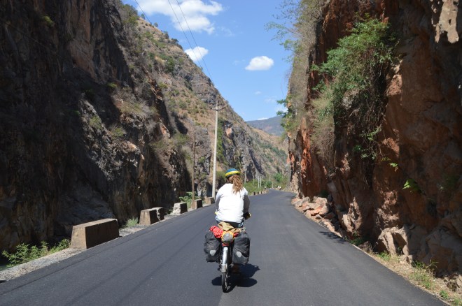 Jude cycling the S307.