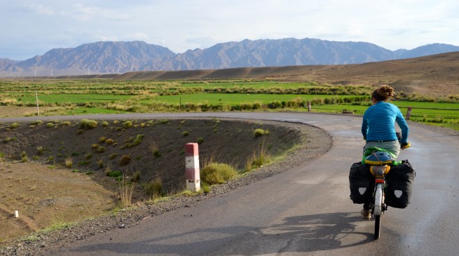 We came across an occasional green oasis.