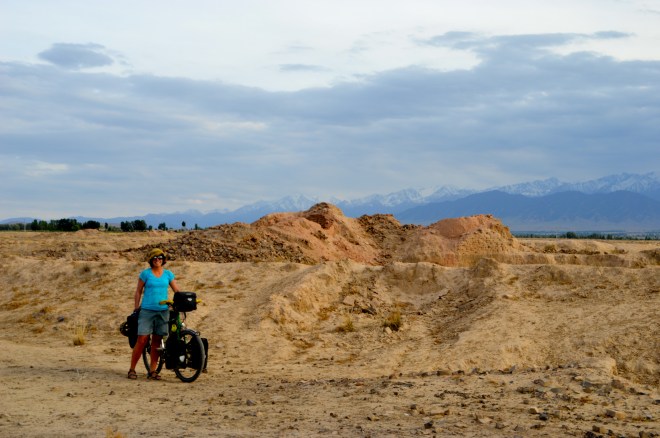 Ruins alongside the road.