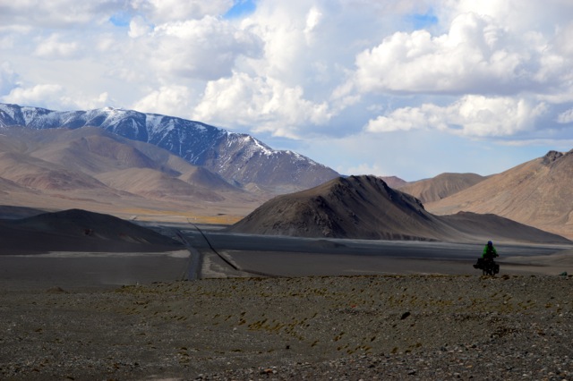 Windswept landscape.