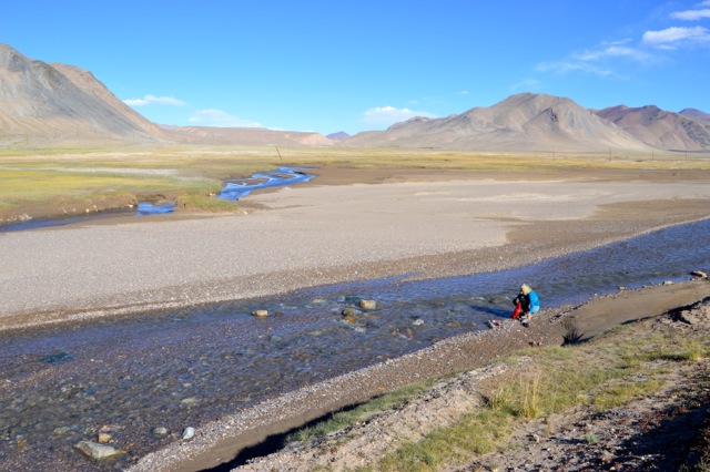 Collecting water is a constant job.