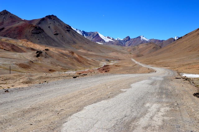 The flatter section of our big climb.