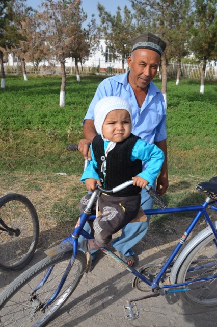 They start them riding young over here.