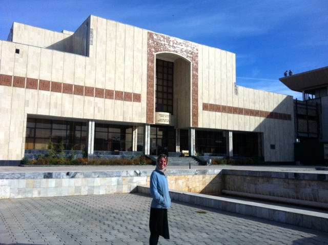 In front of the Savitsky museum - photography inside comes at a heavy price.