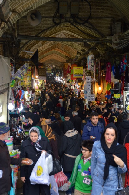 The Grand Bazaar of Tehran.