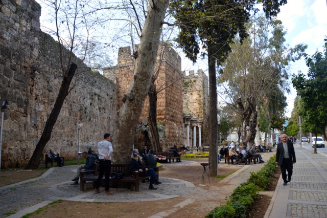 The old town wall.