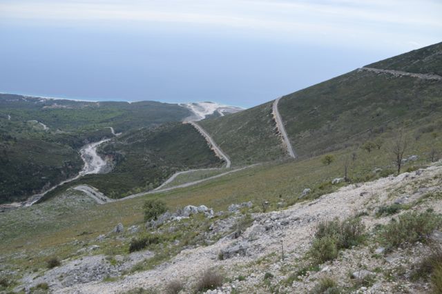 Looking down on where we had climbed.