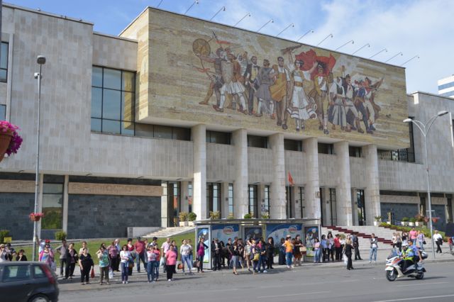 The mural on the History museum.