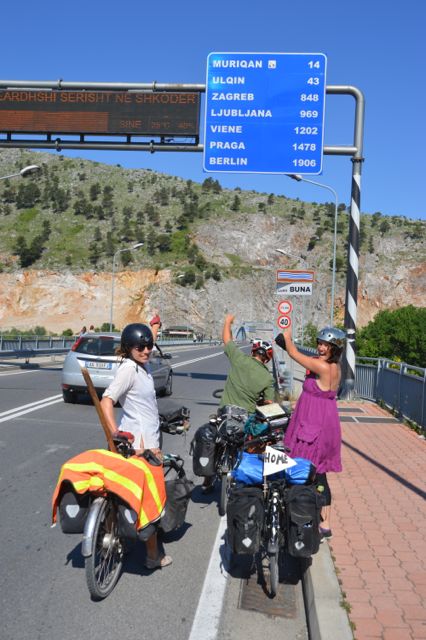 Our first sign to Montenegro.